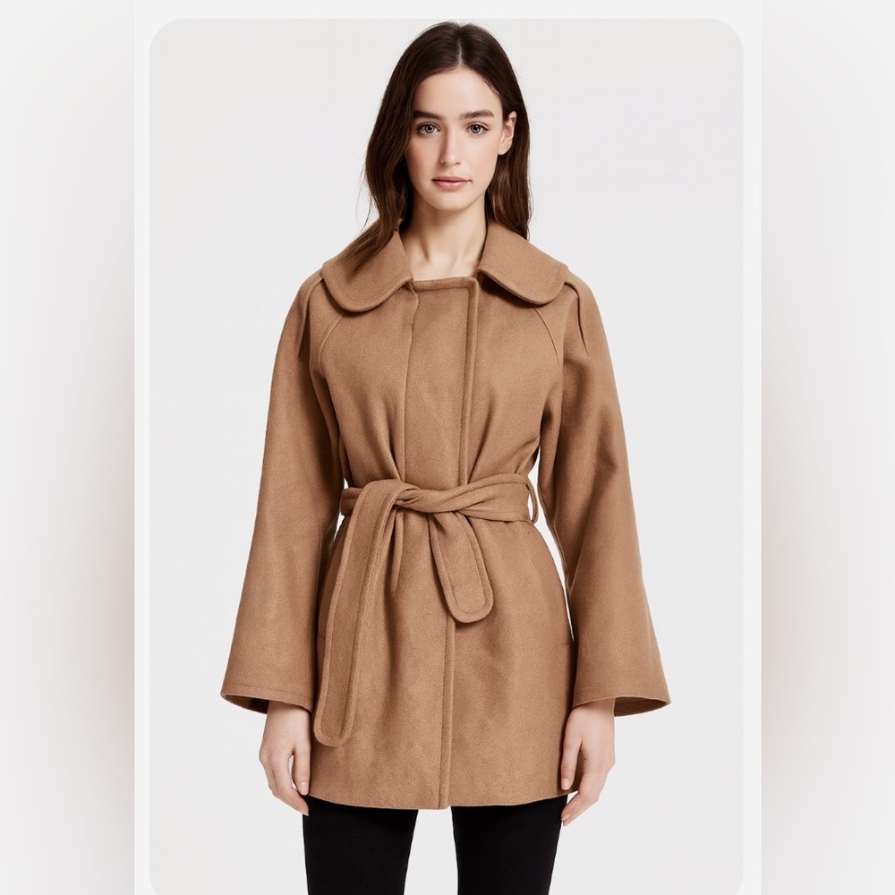 Charles Chang-Lima 100% Camel Hair Coat with Silk Lining! New With Tags!